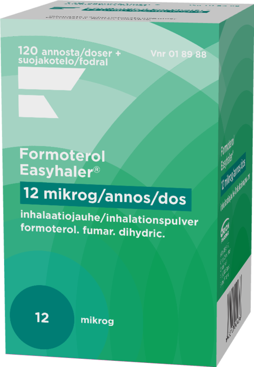 FORMOTEROL EASYHALER 12 mikrog/annos inhalaatiojauhe 1 x 120 annosta