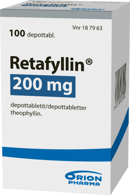 RETAFYLLIN 200 mg depottabletti 1 x 100 kpl