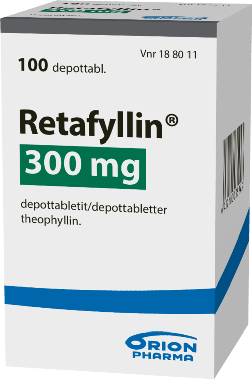 RETAFYLLIN 300 mg depottabletti 1 x 100 kpl