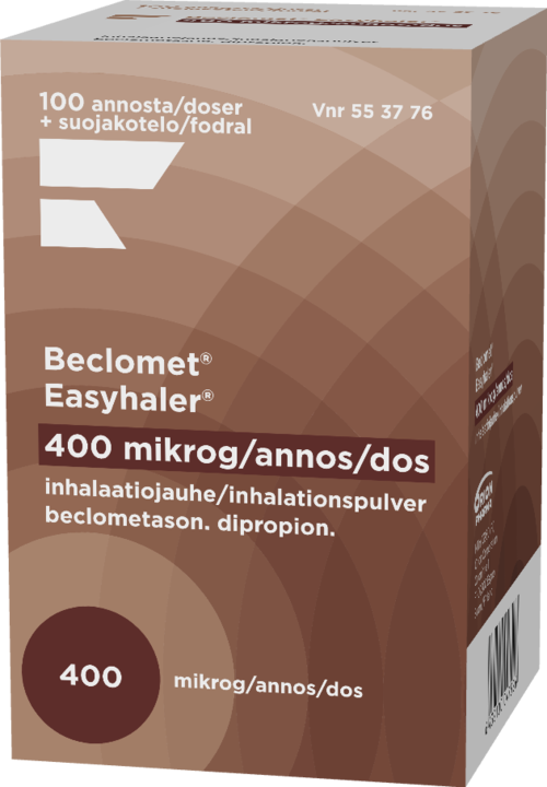 BECLOMET EASYHALER 400 mikrog/annos inhalaatiojauhe 1 x 100 annosta