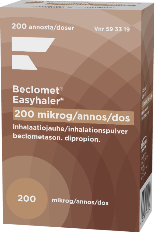 BECLOMET EASYHALER 200 mikrog/annos inhalaatiojauhe 1 x 200 annosta