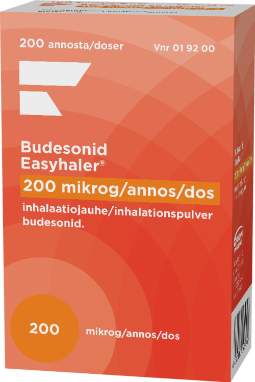 BUDESONID EASYHALER 200 mikrog/annos inhalaatiojauhe 1 x 200 annosta