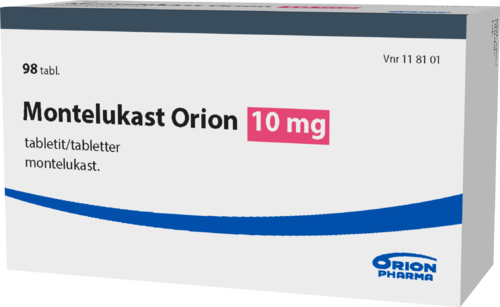 MONTELUKAST ORION 10 mg tabletti 1 x 98 fol