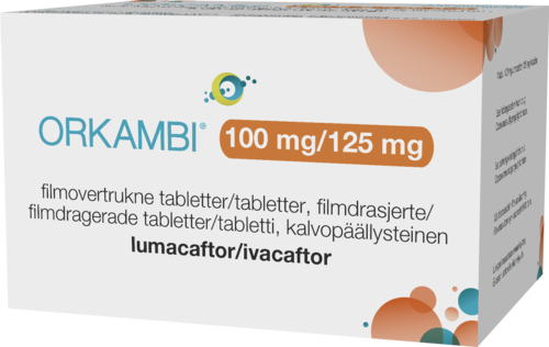ORKAMBI 100/125 mg tabletti, kalvopäällysteinen 1 x 112 fol