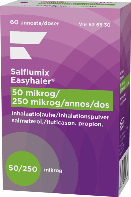 SALFLUMIX EASYHALER 50/250 mikrog/annos inhalaatiojauhe 1 x 60 annosta
