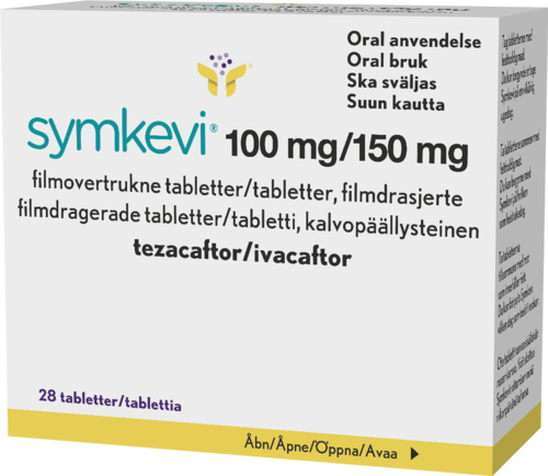 SYMKEVI 100/150 mg tabletti, kalvopäällysteinen 1 x 28 fol