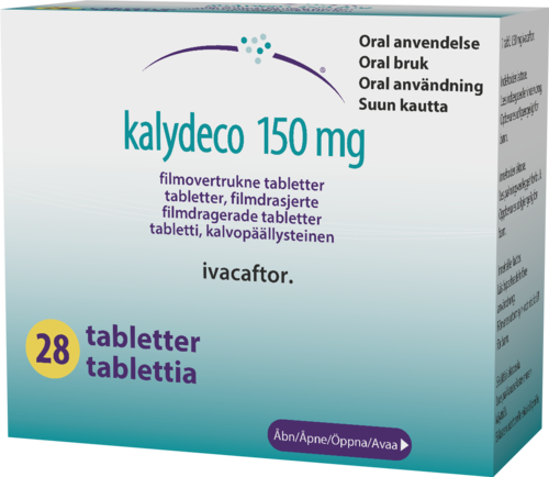 KALYDECO 150 mg tabletti, kalvopäällysteinen 1 x 28 fol