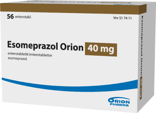 ESOMEPRAZOL ORION 40 mg enterotabletti 1 x 56 fol