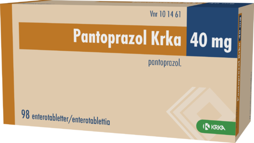 PANTOPRAZOL KRKA 40 mg enterotabletti 1 x 98 fol