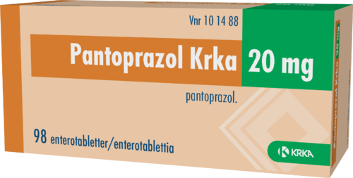 PANTOPRAZOL KRKA 20 mg enterotabletti 1 x 98 fol