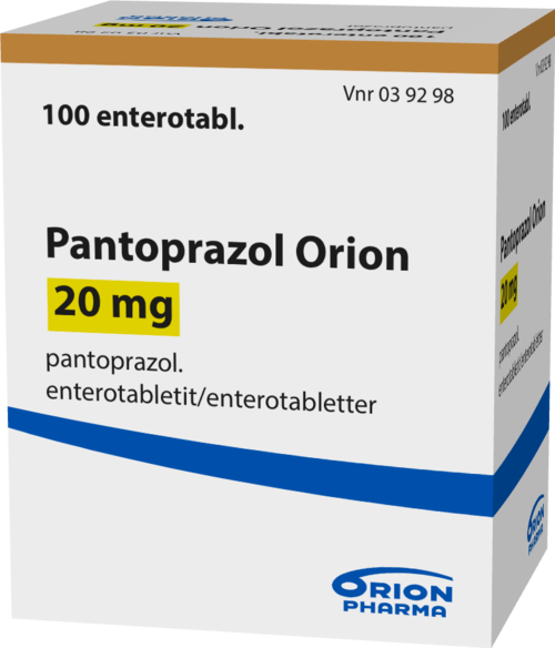 PANTOPRAZOL ORION 20 mg enterotabletti 1 x 100 kpl