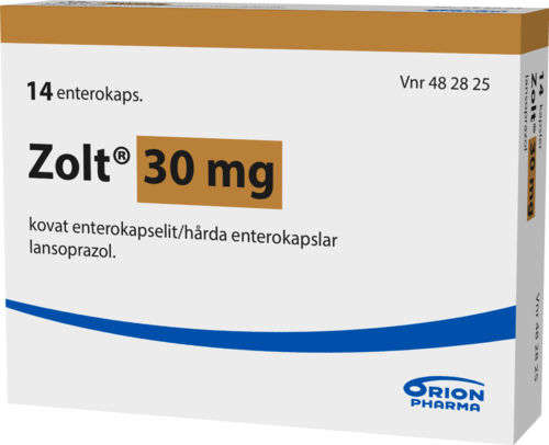 ZOLT 30 mg enterokapseli, kova 1 x 14 fol