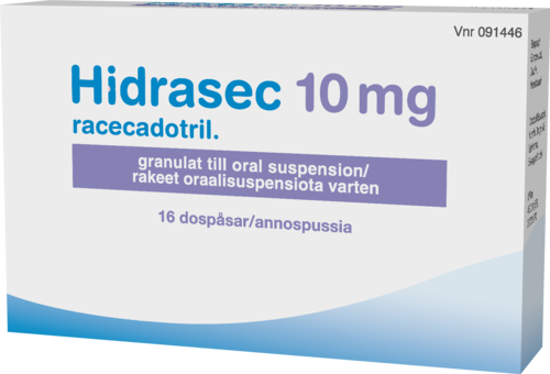 HIDRASEC 10 mg rakeet oraalisuspensiota varten 1 x 16 kpl