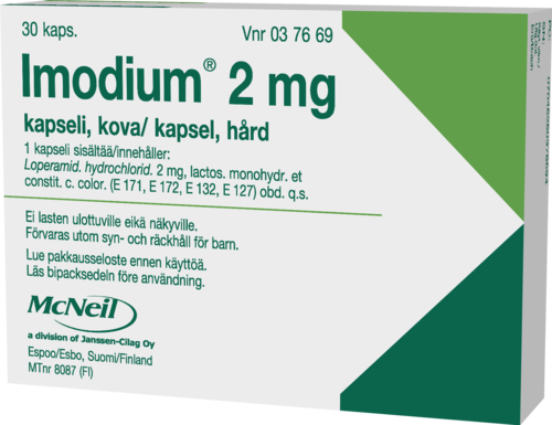 IMODIUM 2 mg kapseli, kova 1 x 30 fol