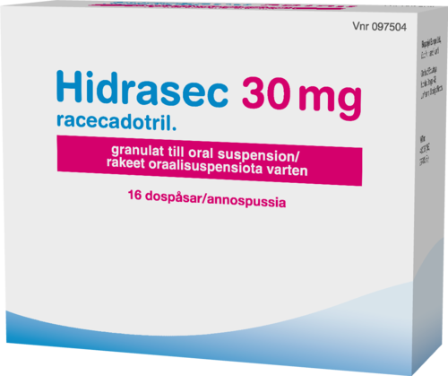HIDRASEC 30 mg rakeet oraalisuspensiota varten 1 x 16 kpl