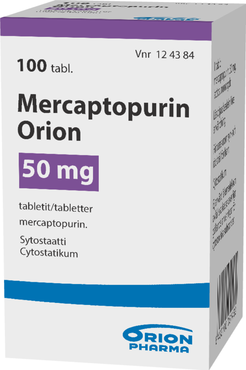 MERCAPTOPURIN ORION 50 mg tabletti 1 x 100 kpl