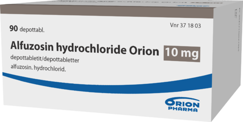 ALFUZOSIN HYDROCHLORIDE ORION 10 mg depottabletti 1 x 90 fol