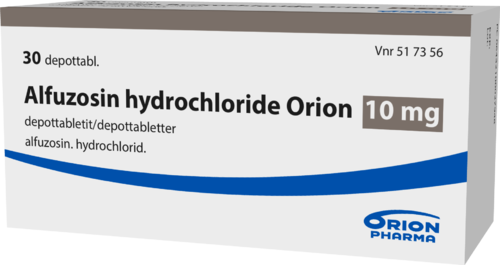 ALFUZOSIN HYDROCHLORIDE ORION 10 mg depottabletti 1 x 30 fol