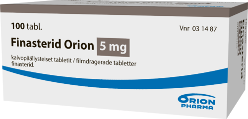 FINASTERID ORION 5 mg tabletti, kalvopäällysteinen 1 x 100 fol