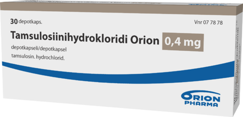 TAMSULOSIINIHYDROKLORIDI ORION 0,4 mg depotkapseli, kova 1 x 30 fol