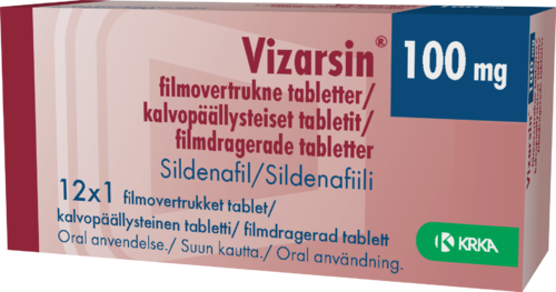 VIZARSIN 100 mg tabletti, kalvopäällysteinen 12 x 1 fol