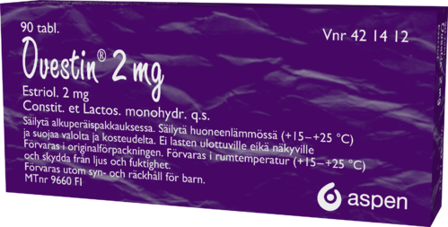 OVESTIN 2 mg tabletti 1 x 90 fol