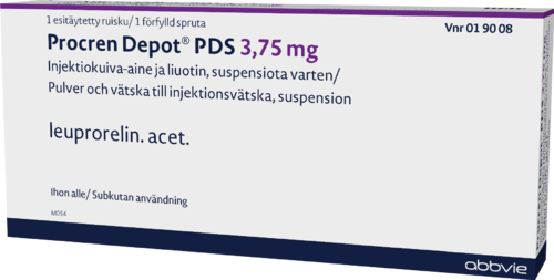 PROCREN DEPOT PDS 3,75 mg 3,75 mg injektiokuiva-aine ja liuotin suspensiota varten, esitäytetty ruisku 1 x 3,75 mg