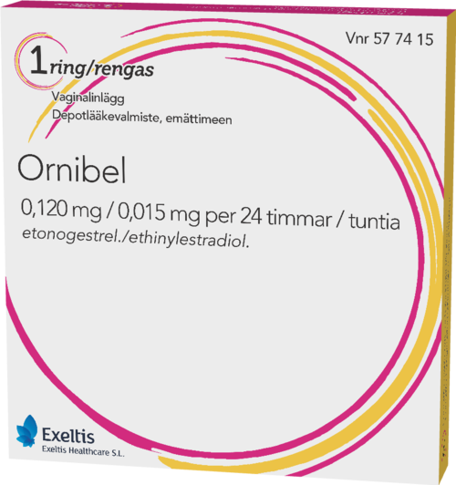 ORNIBEL 0,120/0,015 mg/24 h depotlääkevalmiste, emättimeen 1 x 1 kpl