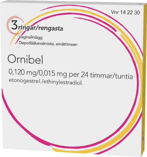 ORNIBEL 0,120/0,015 mg/24 h depotlääkevalmiste, emättimeen 1 x 3 kpl
