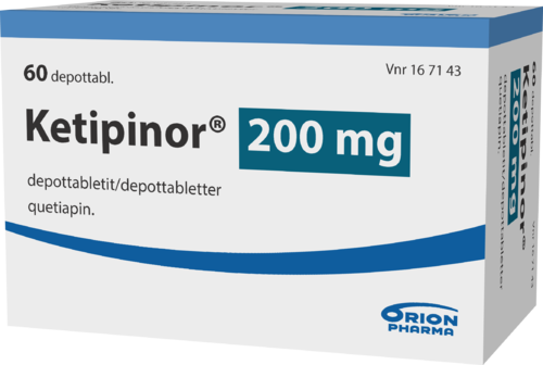 KETIPINOR 200 mg depottabletti 1 x 60 fol