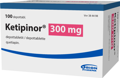 KETIPINOR 300 mg depottabletti 1 x 100 fol