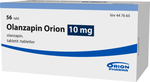 OLANZAPIN ORION 10 mg tabletti 1 x 56 fol