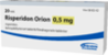 RISPERIDON ORION 0,5 mg tabletti, kalvopäällysteinen 1 x 20 fol