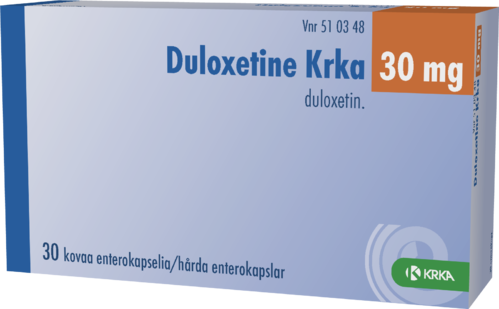 DULOXETINE KRKA 30 mg enterokapseli, kova 1 x 30 fol