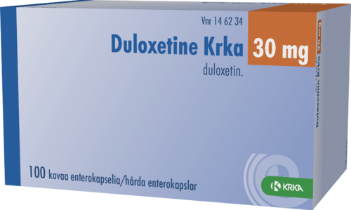 DULOXETINE KRKA 30 mg enterokapseli, kova 1 x 100 fol