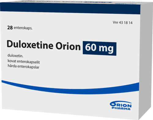 DULOXETINE ORION 60 mg enterokapseli, kova 1 x 28 fol