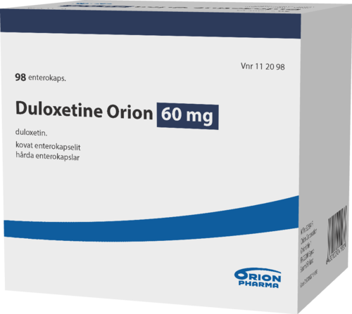 DULOXETINE ORION 60 mg enterokapseli, kova 1 x 98 fol
