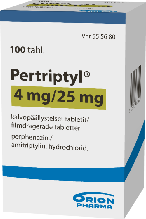 PERTRIPTYL 4/25 mg tabletti, kalvopäällysteinen 1 x 100 kpl