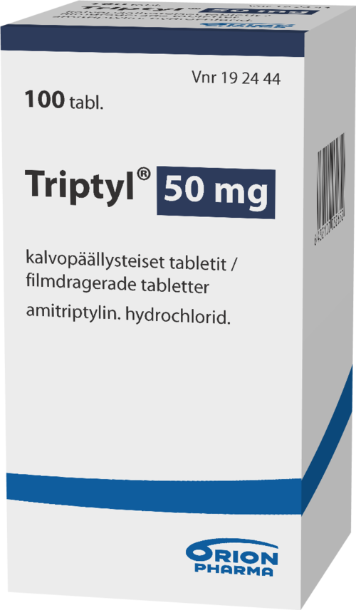 TRIPTYL 50 mg tabletti, kalvopäällysteinen 1 x 100 kpl