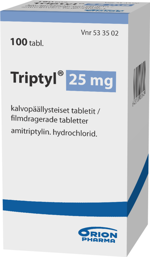 TRIPTYL 25 mg tabletti, kalvopäällysteinen 1 x 100 kpl