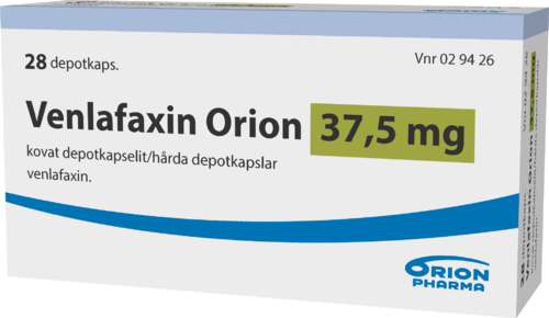 VENLAFAXIN ORION 37,5 mg depotkapseli, kova 1 x 28 fol