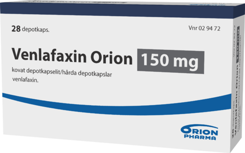 VENLAFAXIN ORION 150 mg depotkapseli, kova 1 x 28 fol