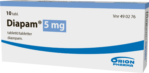 DIAPAM 5 mg tabletti 1 x 10 fol