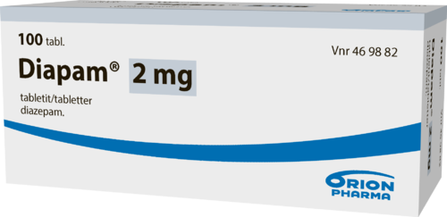 DIAPAM 2 mg tabletti 1 x 100 fol