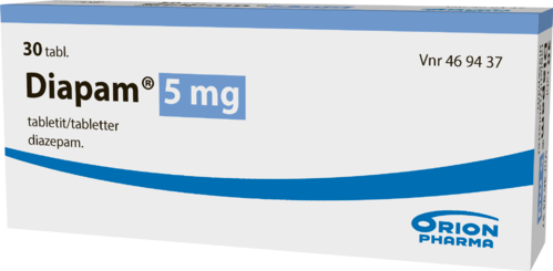 DIAPAM 5 mg tabletti 1 x 30 fol