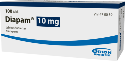DIAPAM 10 mg tabletti 1 x 100 fol