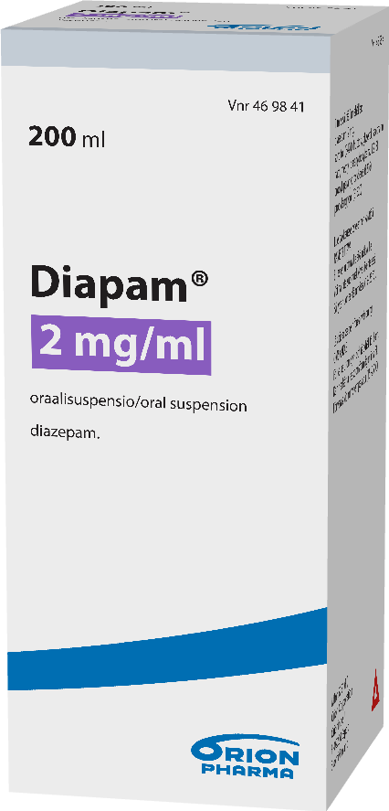 DIAPAM 2 mg/ml oraalisuspensio 1 x 200 ml