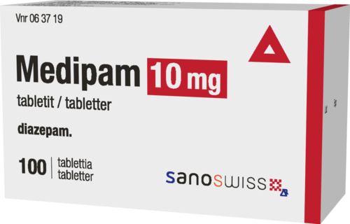 MEDIPAM 10 mg tabletti 1 x 100 fol