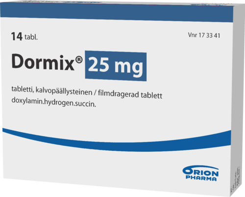 DORMIX 25 mg tabletti, kalvopäällysteinen 1 x 14 fol
