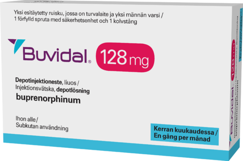 BUVIDAL 128 mg depotinjektioneste, liuos 1 x 1 kpl